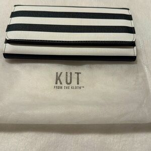 New KUT From The Cloth Thin Striped Wallet